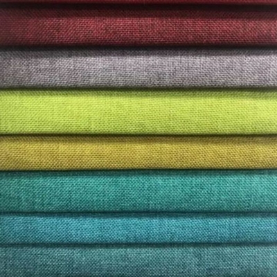 Upholstery Warp Knitted 100% Linen Microfiber Sofa Fabric For Furniture