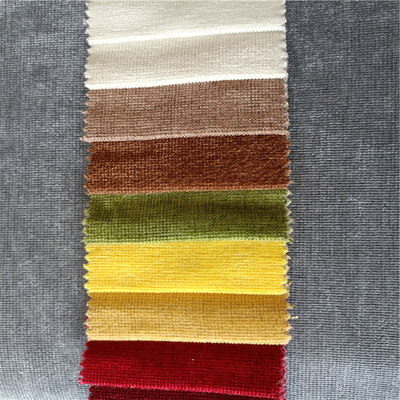 Chenille Velvet Sofa Upholstery Fabrics Brushed Pattern