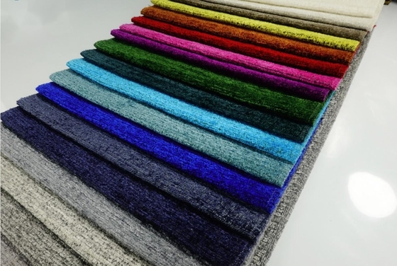 Plain Solid Chenille Sofa Fabric For Furniture Sewing Upholstery Cloth