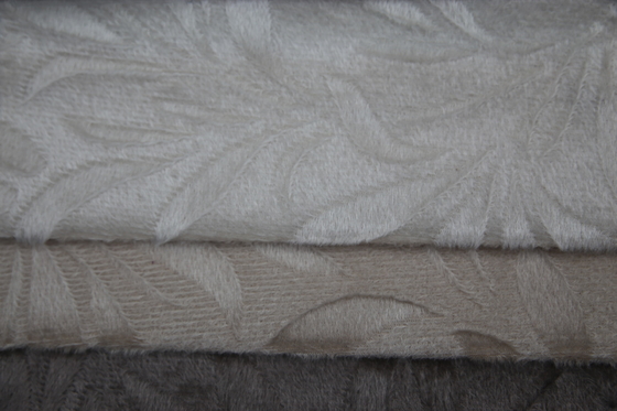 100%Polyester Linen Like Upholstery Fabric For Sofa European Solid 330gsm