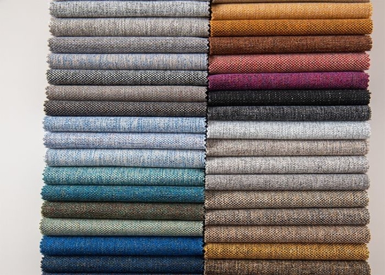 Fabric manufacturer cheap linen look fabric for home deco upholstery sofa linen fabric