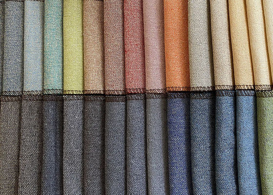 YARN DYED fabric 100% polyester fabric linen cotton fabric of many colors for furniture sofa