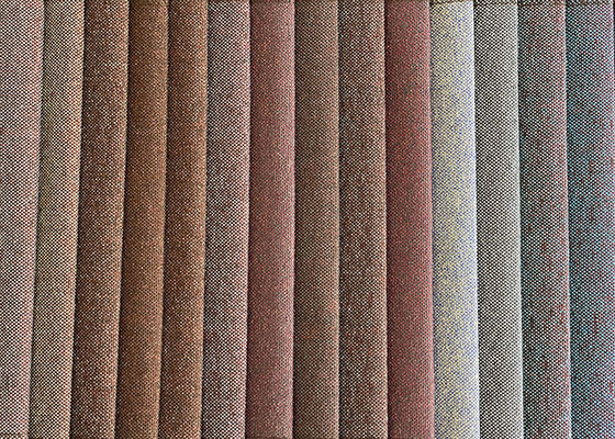 100% polyester linen like plain dyed fabric sofa cover fabric YARN-DYED fabric