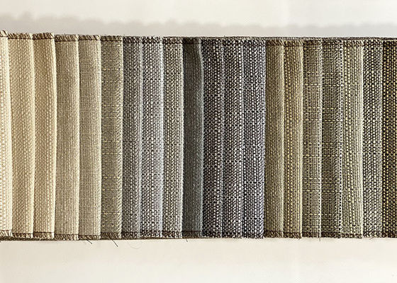 SGS Yarn Dyed Linen Weave Fabric , Burlap Heavyweight Upholstery Fabric