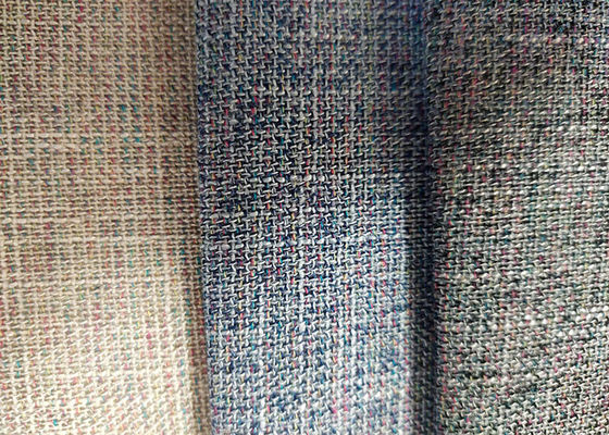 Woven Upholstery Sofa Fabric 260gsm Yarn Dyed 80% Polyester