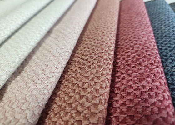 RoHS 100 Polyester Woven Fabric 390gsm Water Resistant Upholstery Fabric