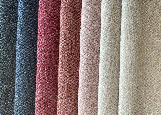 RoHS 100 Polyester Woven Fabric 390gsm Water Resistant Upholstery Fabric