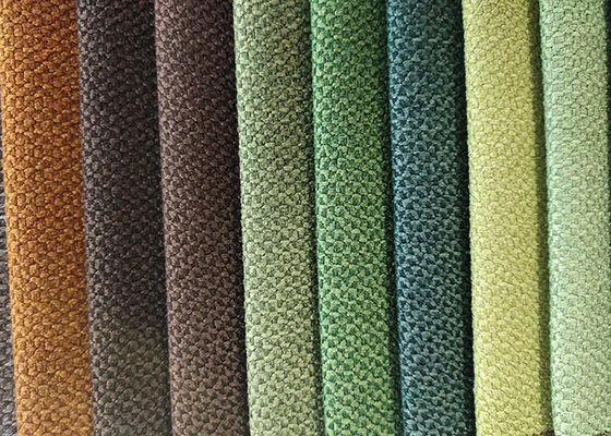 RoHS 100 Polyester Woven Fabric 390gsm Water Resistant Upholstery Fabric