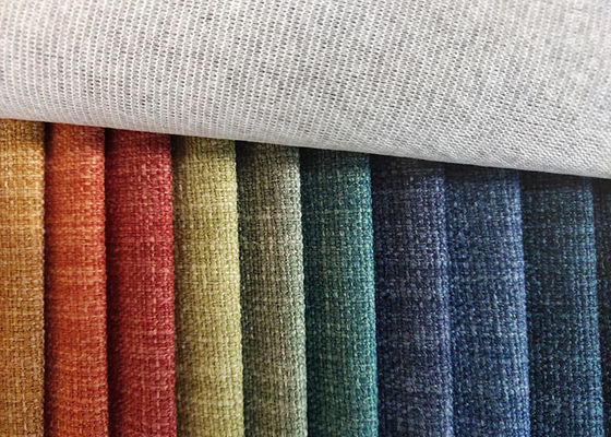 100% Polyester Linen look fabric for sofa upholstery fabric stock lots