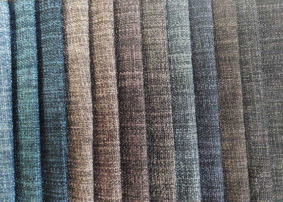 100% Polyester Linen look fabric for sofa upholstery fabric stock lots