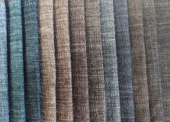 100% Polyester Linen look fabric for sofa upholstery fabric stock lots