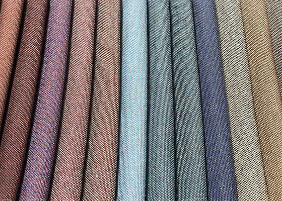 SGS Polyester Linen Upholstery Fabric Home Sewing Woven Knit Fabric