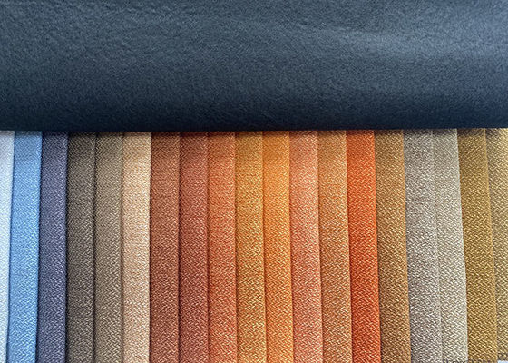 Modern Plain Linen Sofa Fabric 100 Polyester Linen Fabric Tear Resistant