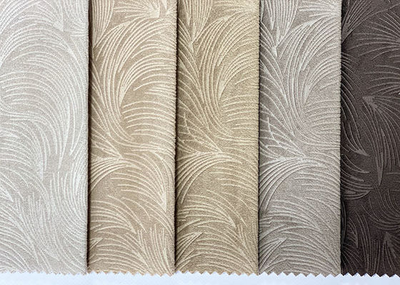 100 Polyester Velvet Sofa Fabric 3D Embossed Velvet Upholstery Fabric