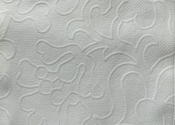 240cm Polyester Mattress Fabric , Heavyweight Double Knit Jacquard Fabric