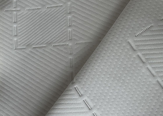 Yarn Dyed Polyester Mattress Fabric Jacquard 100 Polyester Knitted Fabric