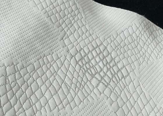 Waterproof Polyester Mattress Fabric , Hometextile Quilted Jacquard Cotton Fabric