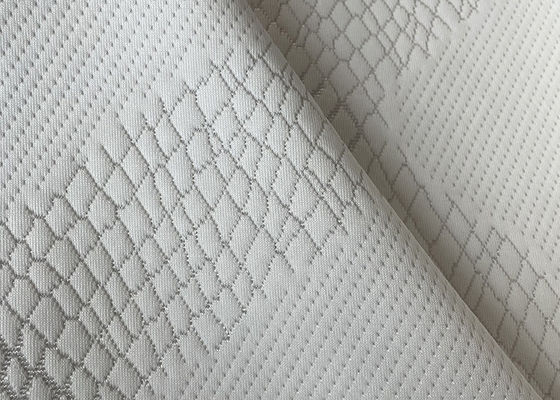 Waterproof Polyester Mattress Fabric , Hometextile Quilted Jacquard Cotton Fabric