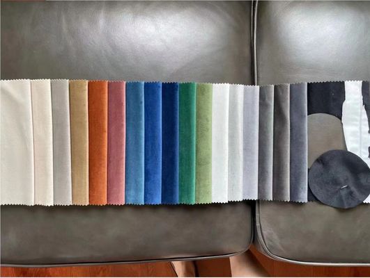 Sofa Felpa Fabric , Tear Resistant Plain Velvet Fabric