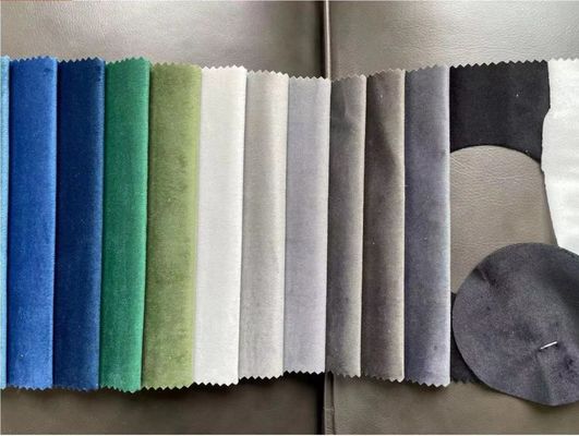 Sofa Felpa Fabric , Tear Resistant Plain Velvet Fabric