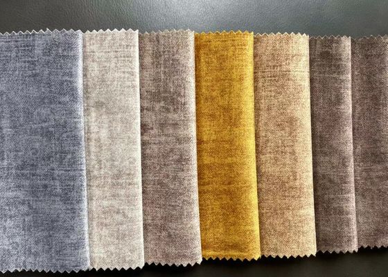 Woven Suede Sofa Fabric , 330gsm Heavy Microsuede Fabric