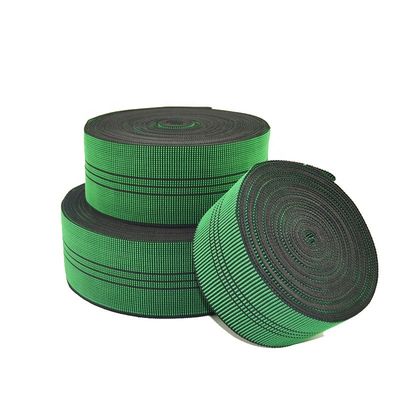 Green Upholstery Elastic Webbing 2.5mm Rubber Chair Webbing Straps