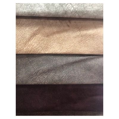 400gsm Microfiber Suede Upholstery Fabric Printed Pattern Artificial Suede Fabric