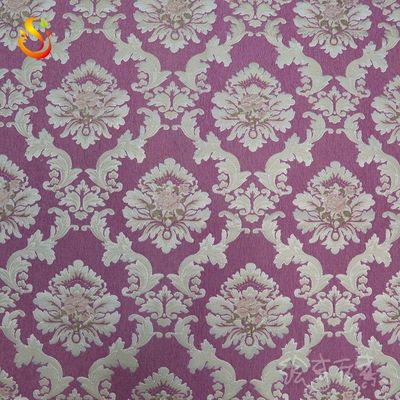 Eco Friendly Jacquard Sofa Fabric Brocade White Cotton Jacquard Fabric