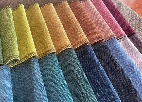 100 Polyester Microfiber Chenille Sofa Fabric Jacquard Style