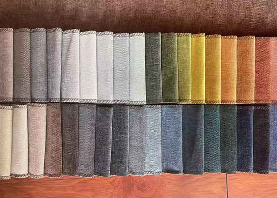 100 Polyester Microfiber Chenille Sofa Fabric Jacquard Style