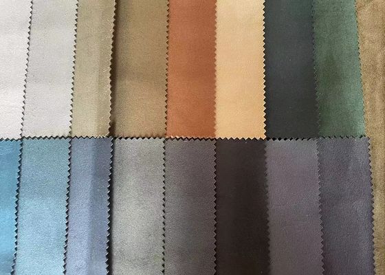 100% Poly Leather Look Velvet Suede Fabric For Sofa Upholstery