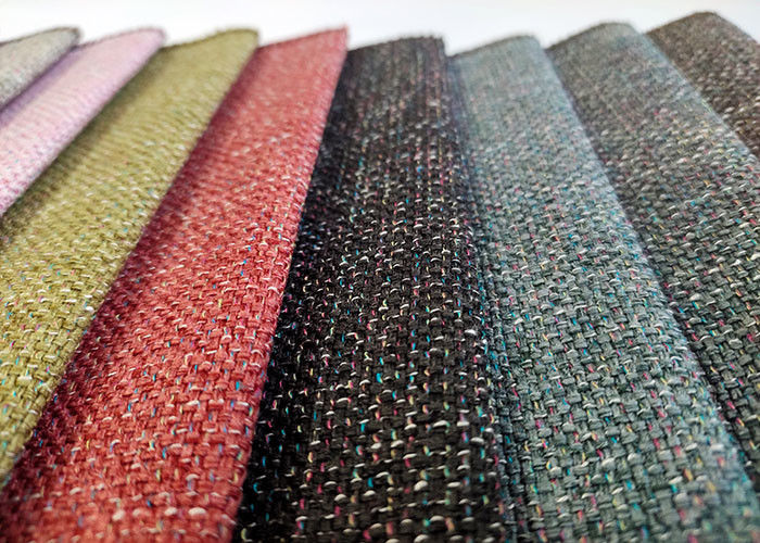 Colorful Eco Friendly Upholstery Fabric 100% Polyester Sofa Furnishing Fabric