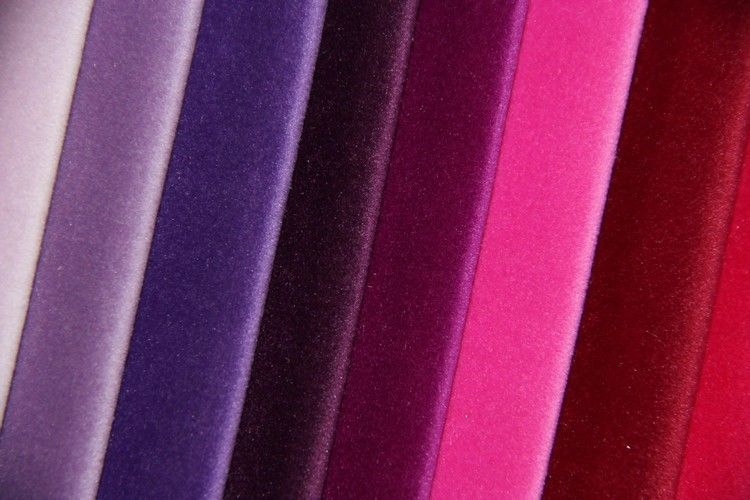80% Polyester Felpa Fabric 260gsm colorful Dye Velvet Fabric