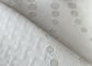 SGS White Cotton Jacquard Fabric Waterproof Polyester Double Knit Fabric