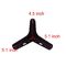 Black Replacement Furniture Parts 4.5 Inch Adjustable Metal Table Legs