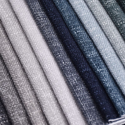 Dyed Furniture Upholstery Soft Chenille Sofa Fabric 370gsm